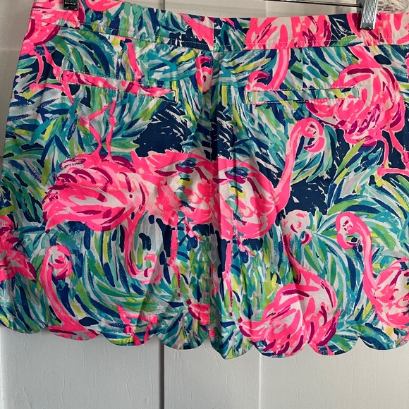 Lilly Pulitzer Pink Flamingo Print Shorts - Picture 4 of 7